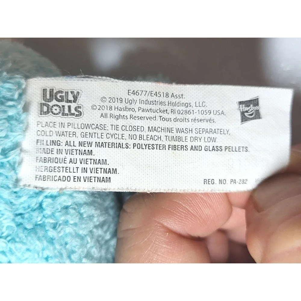 UglyDolls Ice-Bat Plush Blue Winged Monster Stuffed Toy Hasbro 2019 Plush Small